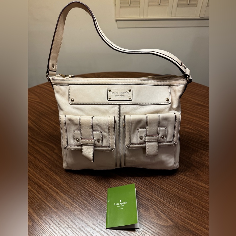 ✅❤️Kate Spade Manda Hanover Off White/Cream Shoulder Bag. Good Condition!❤️